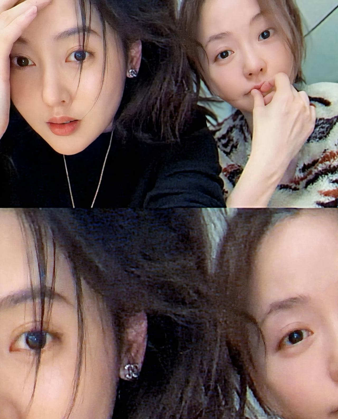 张天爱：我爱人，你可算到了，我等你半天了，一路累坏了吧？张靓颖：哈哈，天爱，