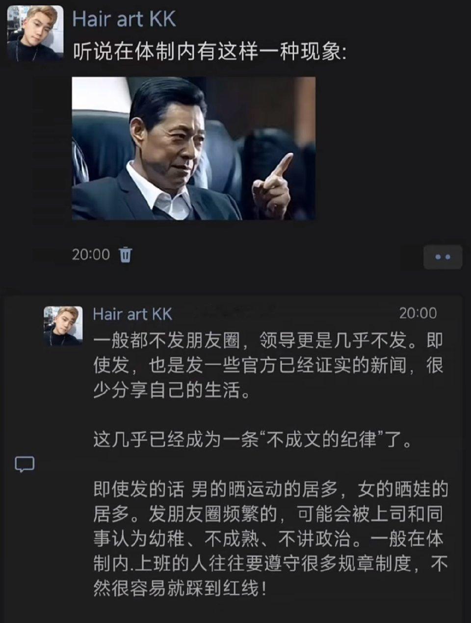 体制内发朋友圈不成文的纪律​​​