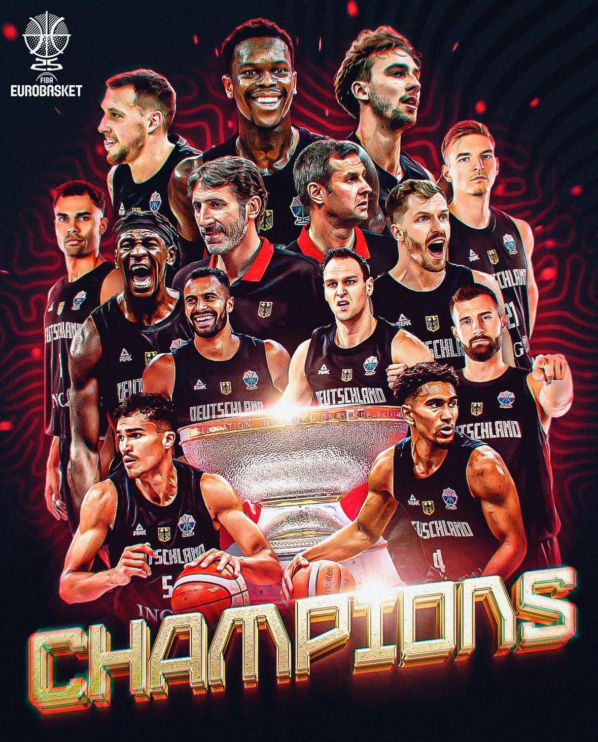 随着凌晨欧洲杯篮球逐出冠军🏆今年夏天的所有重大国际比赛全部结束欧洲杯冠军——德