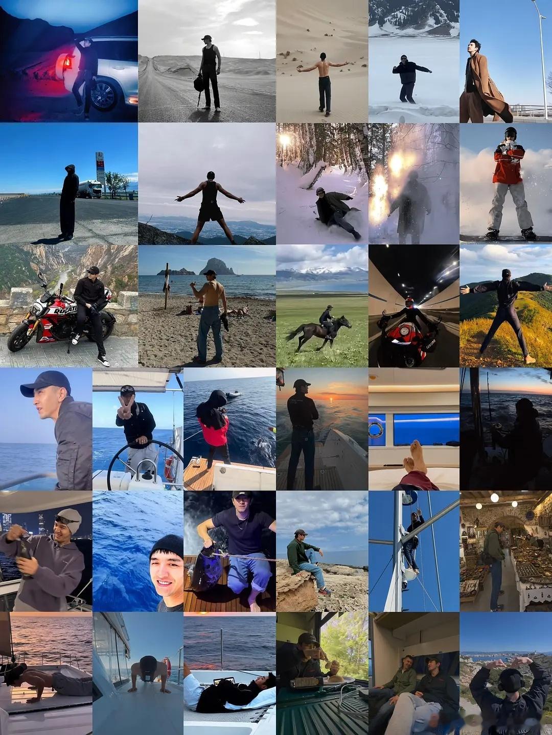 金瀚变身旅游博主啦,他调整调整挺好的之前拍了挺多不适合自己的东西古装,他应该走硬