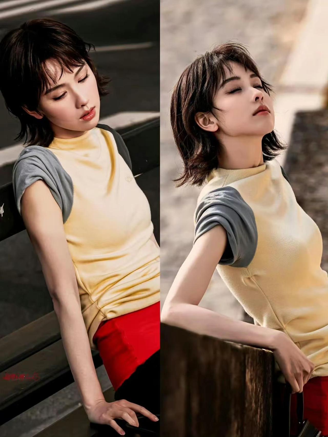 陈都灵亮相巴黎时装周，以利落短发造型尽显俏皮灵动，引发不少关注。然而，她当日的着