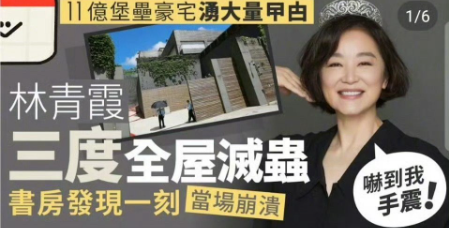 最头痛的就是71岁的林青霞，不是忧心孩子，也不是忧心老公，而是住着老公送的豪宅，