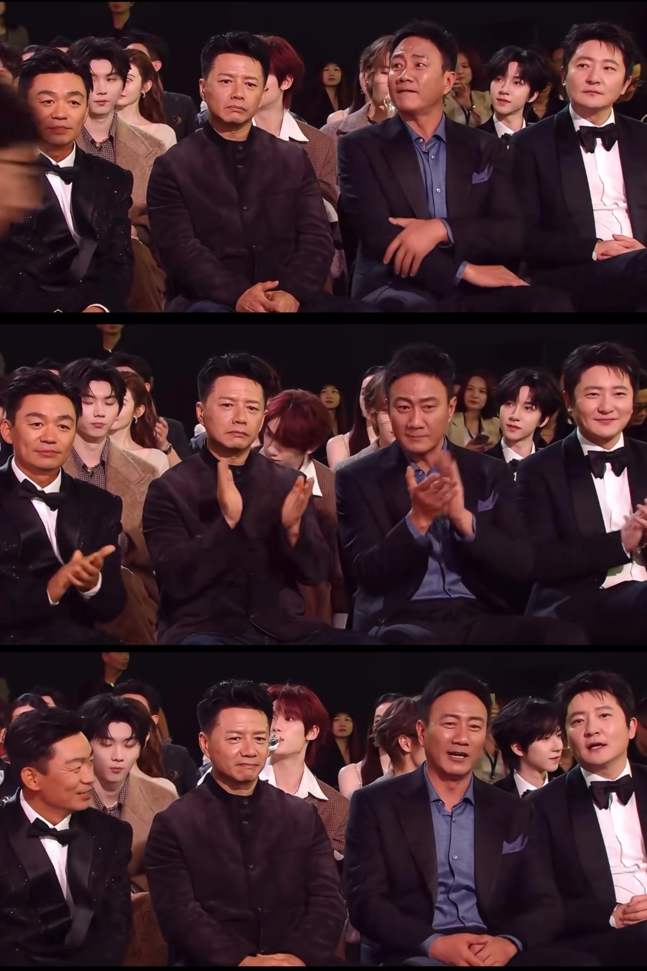 别说女人怕比较了，男人也不例外。你看这四位大叔坐在一起，特别有看头！看了