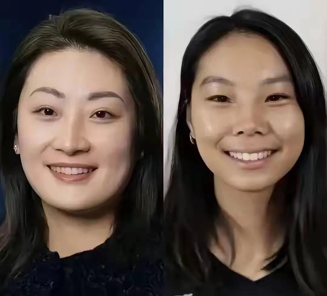 说是姐俩，绝对没人相信。都说女儿长相随父亲一点都没错。大小姐宗馥莉跟父亲简