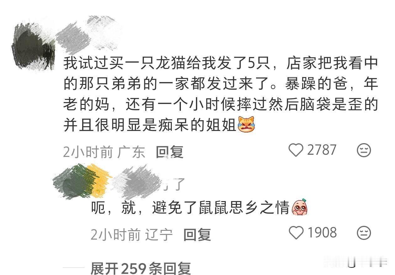 龙猫的价格就注定了不可能买一送五[笑着哭]除非是滞销的岁数大的或者有病的[笑着哭]