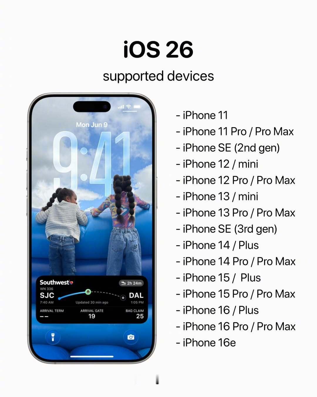 iOS26支持更新的机型，我的老手机xsmax竟然不支持了，看看你的手机还支持嘛