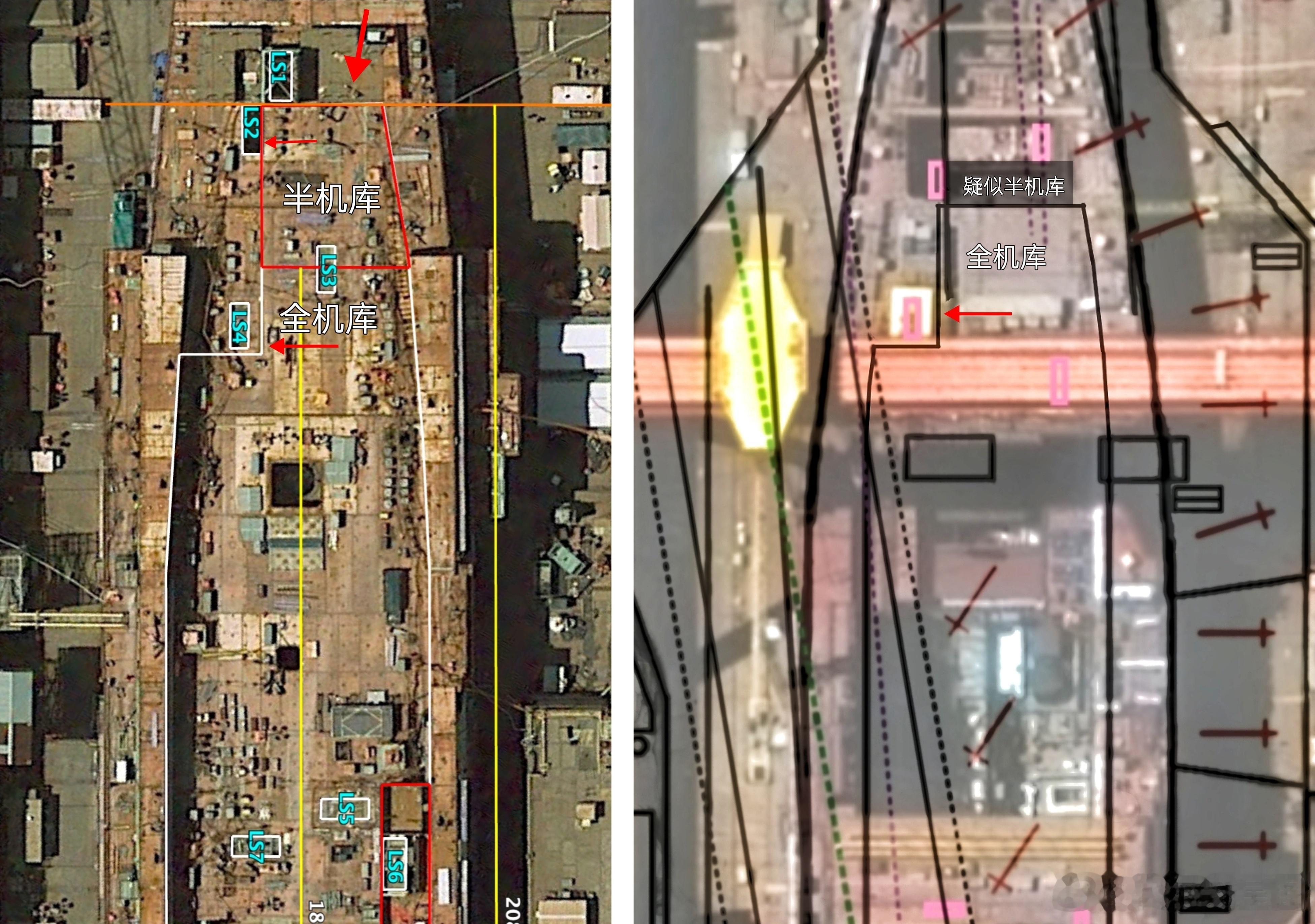 如果ls3围壁够粗，延伸包住ls2，半机库全机库就说不准了。恰恰仅仅包住ls3，