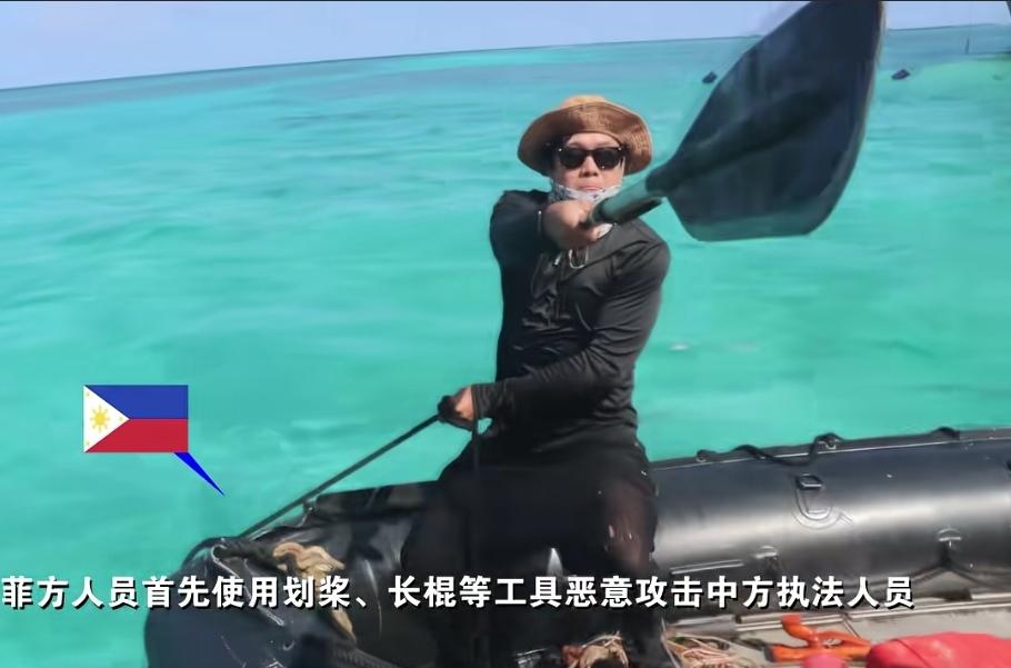菲律宾被“开瓢”的那位，目前已经在中国海警的全程监督下，被小船接回菲律宾治疗，来