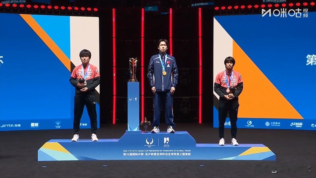 亚洲杯【奖牌榜】最终如下：亚洲杯男单冠军：王楚钦🇨🇳亚洲杯男单亚军：张本