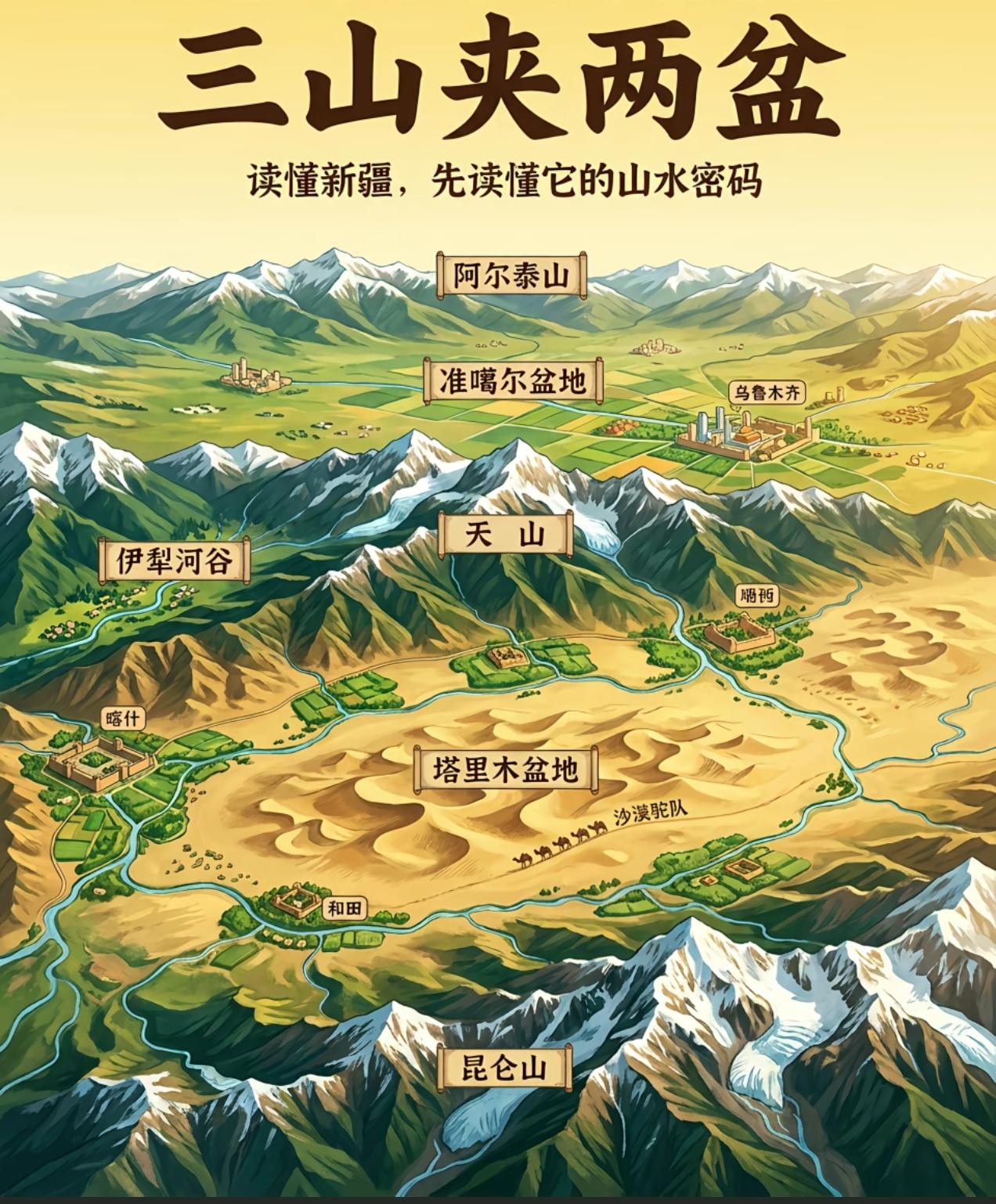 新疆，反差感实在太大了。南疆，塔克拉玛干大沙漠，黄沙一望无际，绵延上千