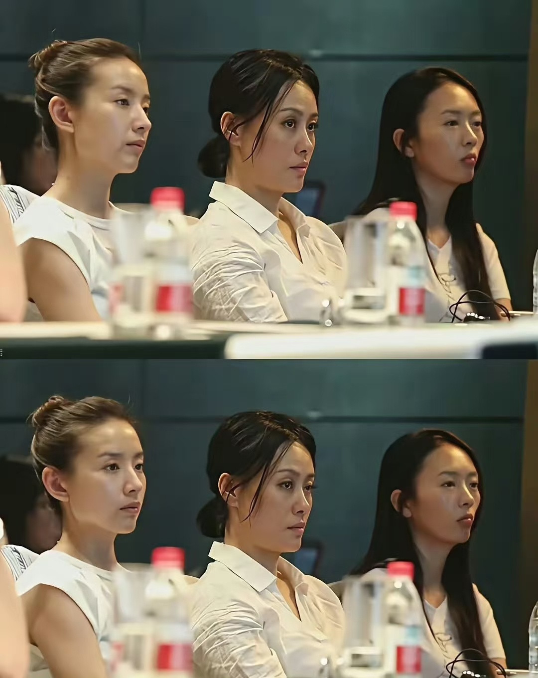 《如懿传》礼仪课全员纯素颜，董洁美的好突出！素面朝天也有艳丽的感觉，这就是骨相美