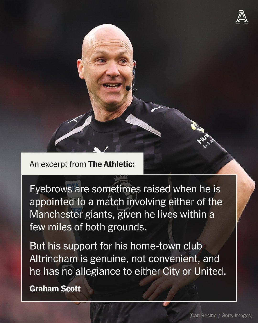 【英超天王山之战主裁确定】英超官方宣布，本周末的争冠焦点大战，曼城vs阿森纳，裁