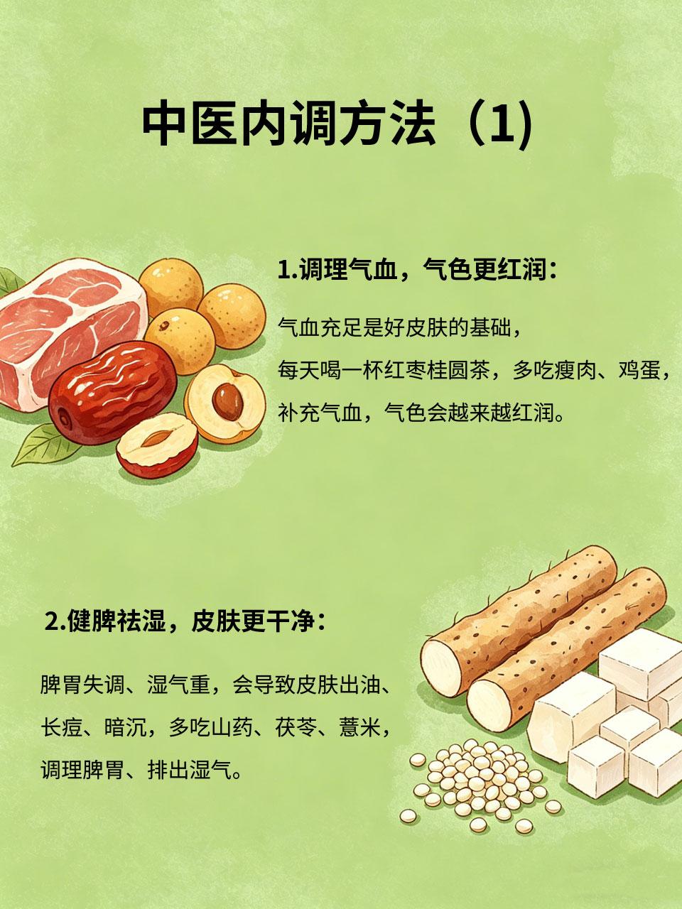 不用大牌护肤品，中医内调，素颜也能美出圈很多人执着于买大牌护肤品，追求快速美白