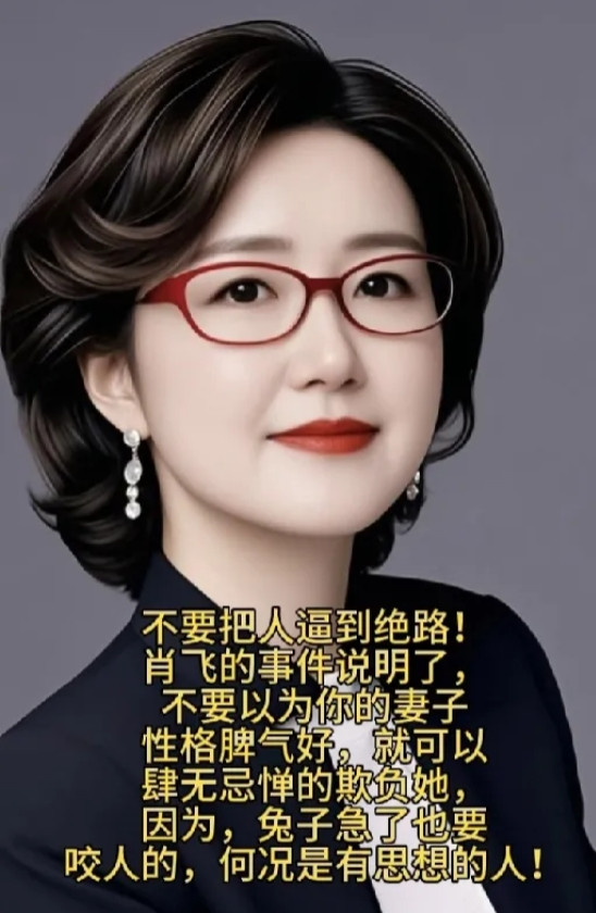 发现没有？谷女士默默消失了，本就是一个低调的人，不喜张扬，否则不会忍耐肖飞