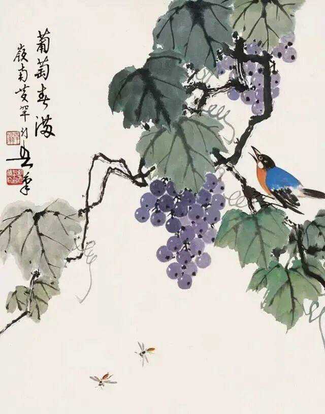 黄幻吾葡萄。黄幻吾（1906年9月－1985年7月），名罕，字幻吾，号罕僧、晚