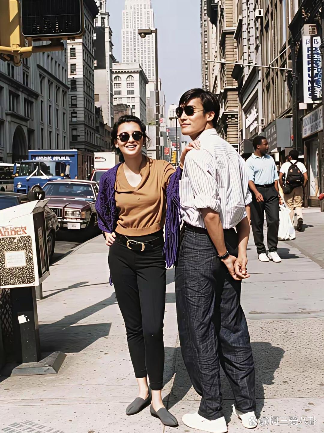 1990年美国街头张曼玉