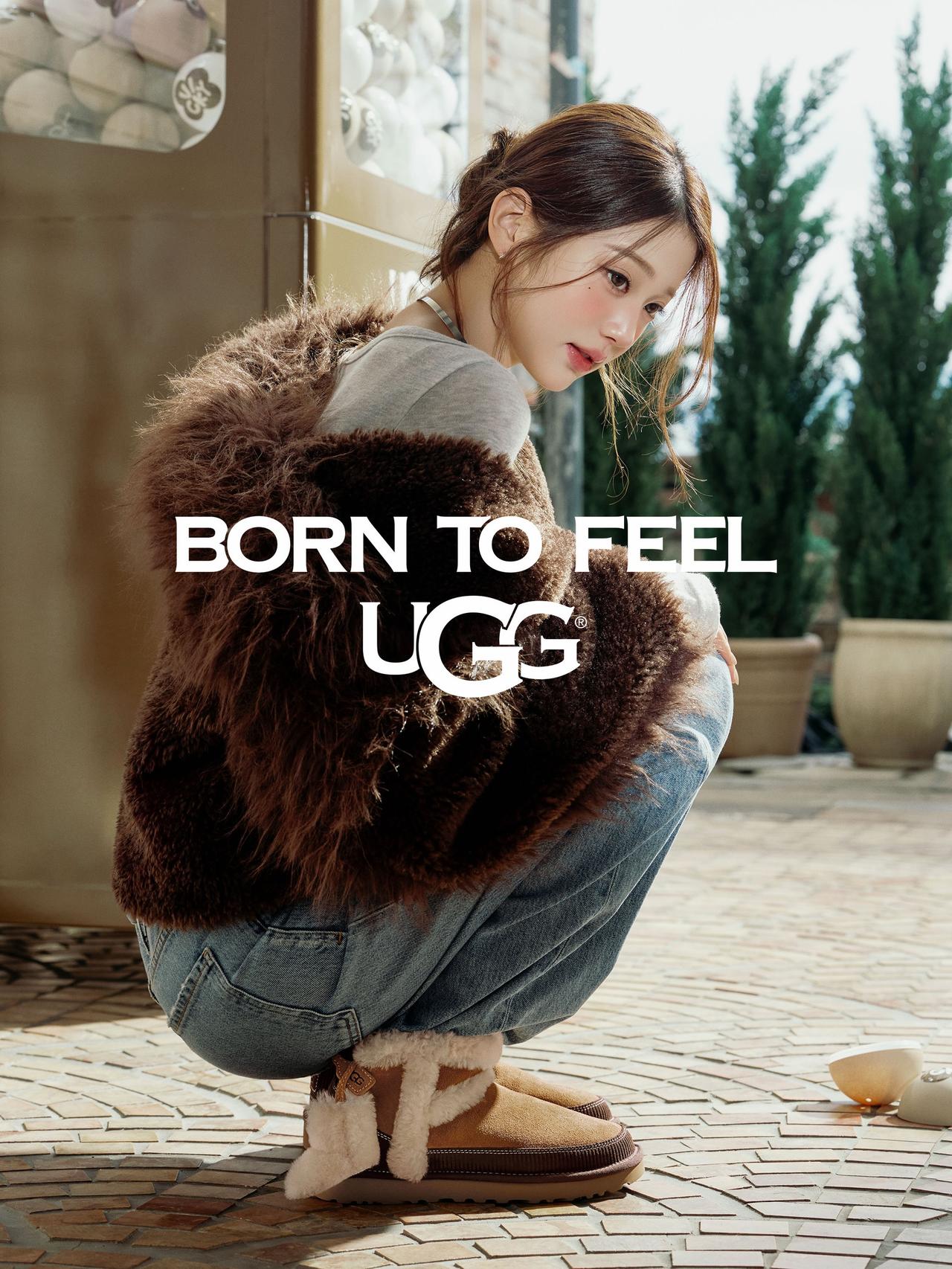 张元英代言UGG，腿长比例太惊人！