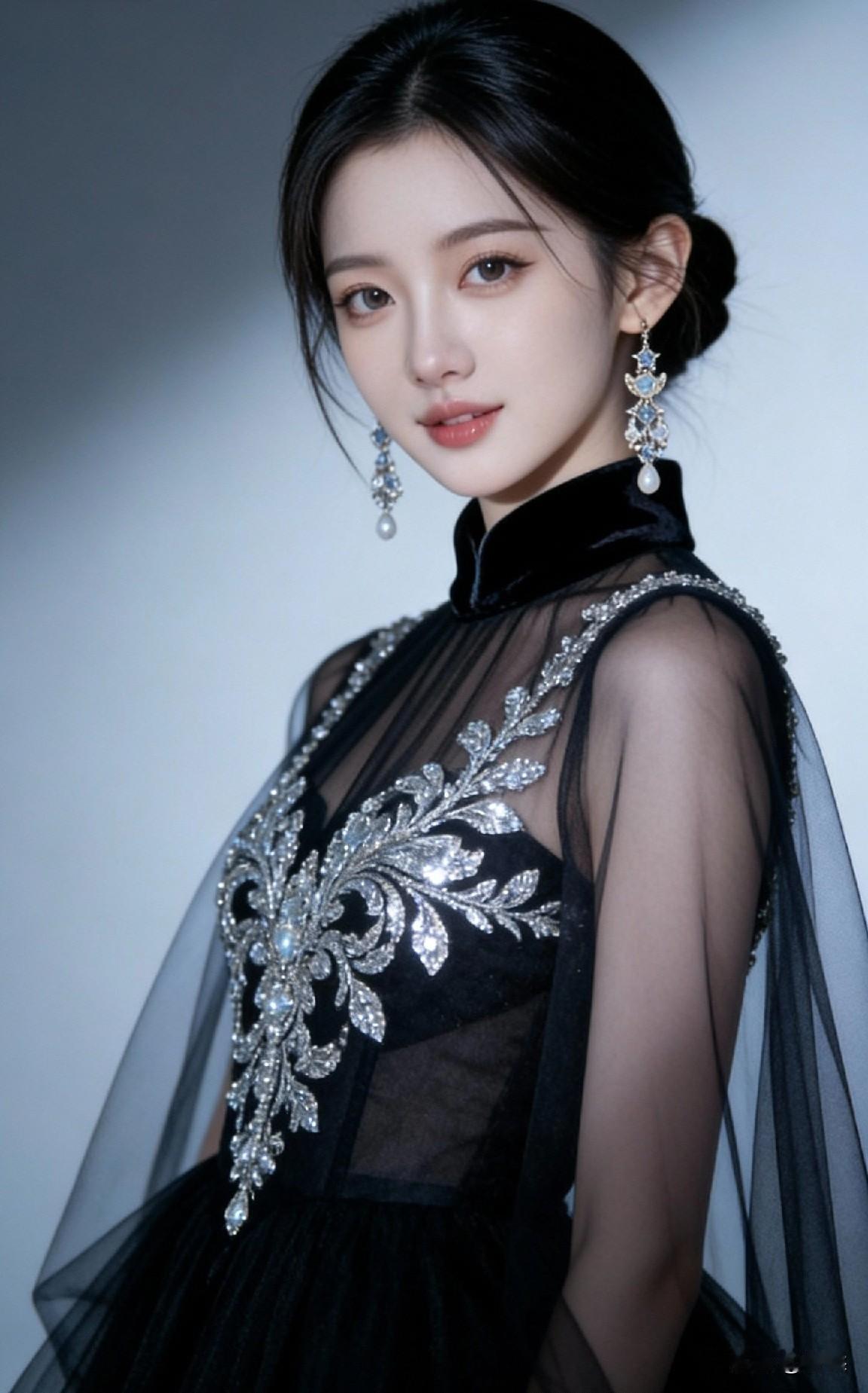 优雅黑纱裙，闪耀珠宝配饰，尽显高贵气质每日搭配分享·时尚穿搭什么样的穿搭可以成