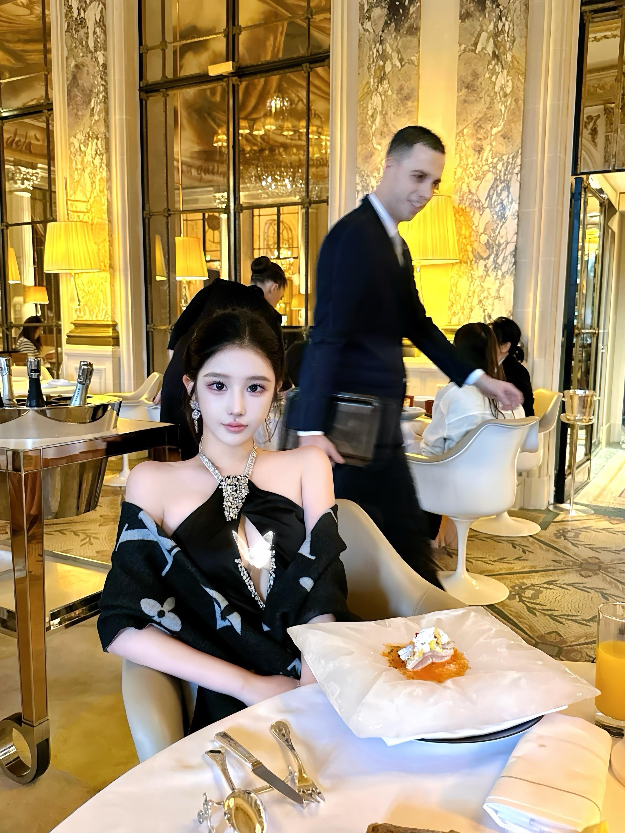 和labubu一起吃饭咯