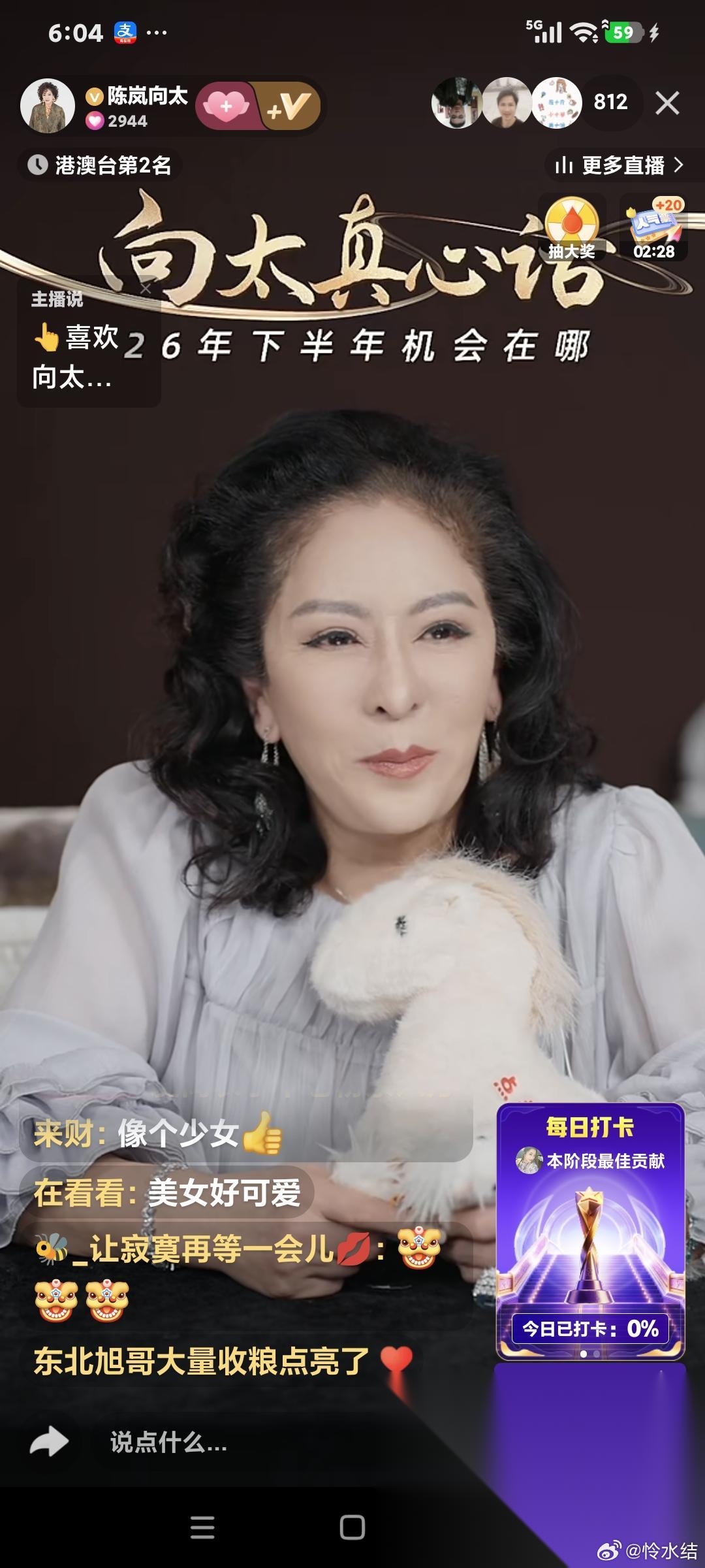 向太说:“向佐这次采访，他银享受我也很享受，他是很努力的，你们喜欢他，他是走运了