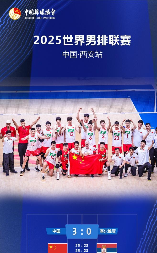 海宁这是保姆式指挥啊。中国男排直落三局拿下欧洲劲旅塞尔维亚，海宁总算是松了一口