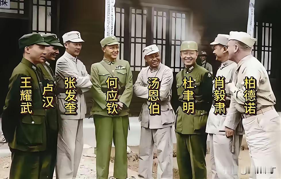 1945年芷江受降意义非凡，这张八位国民党军高级将领的合影很有历史价值。杜聿明和