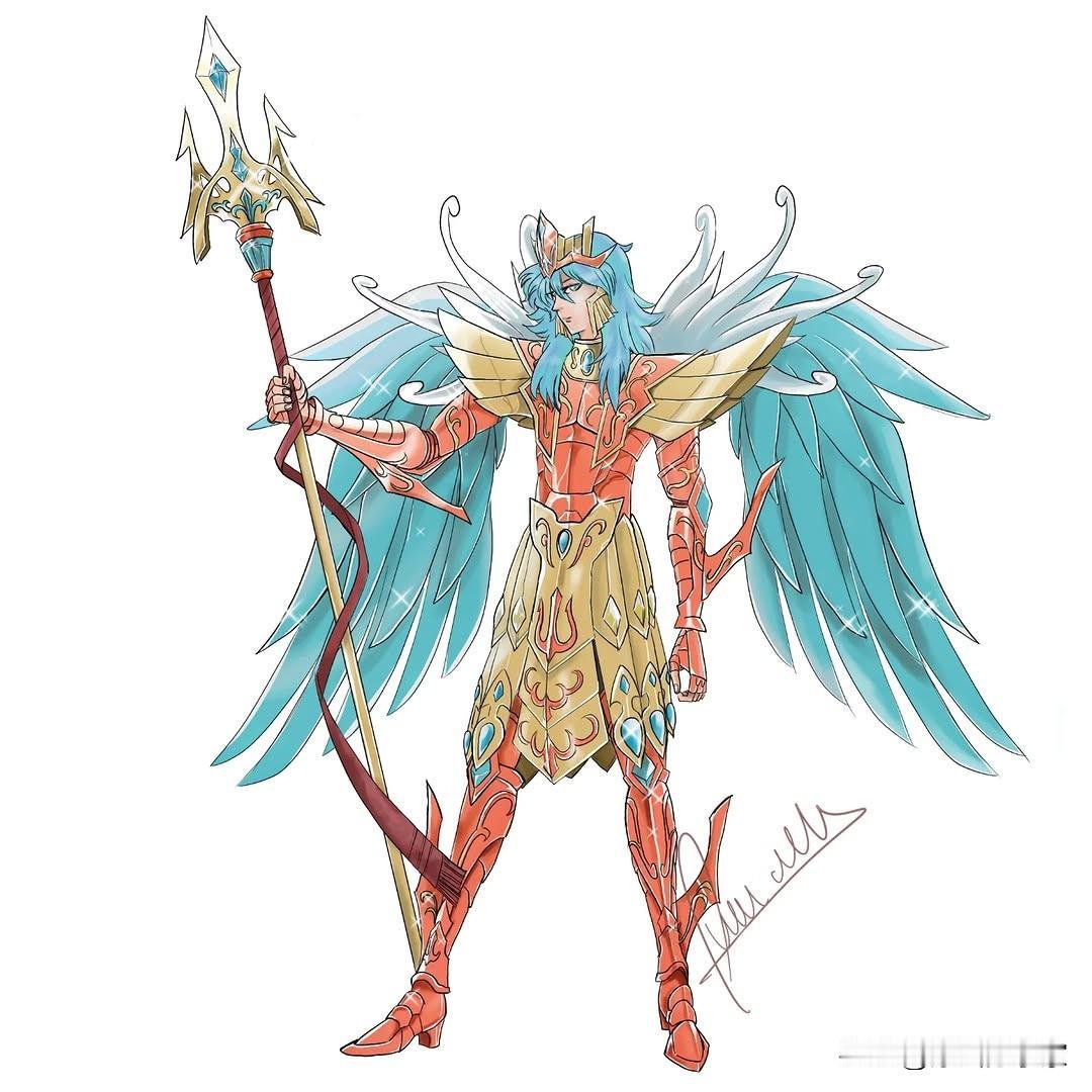 圣斗士星矢插画作品一组画师见签名动漫二次元原画分享家插画动画卡通