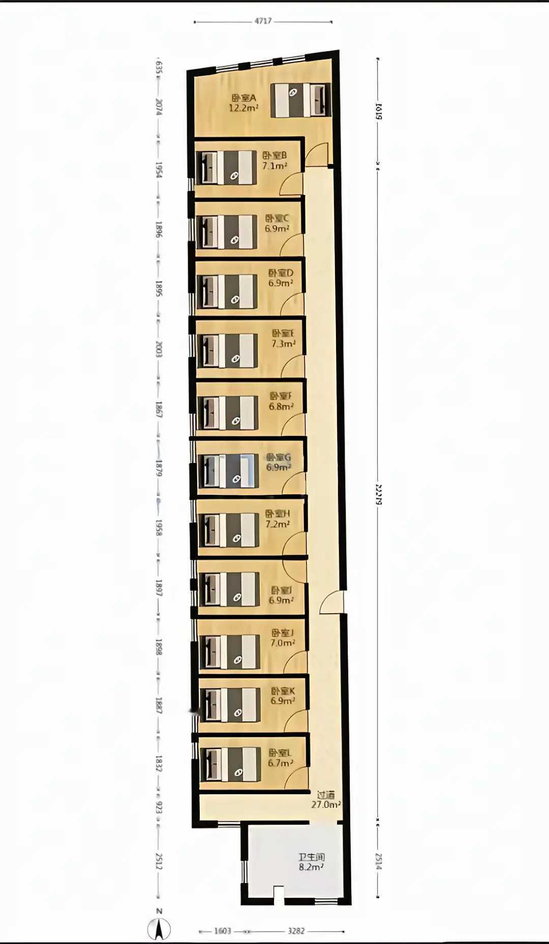 这款完美解决家里人多，房间不够的问题。