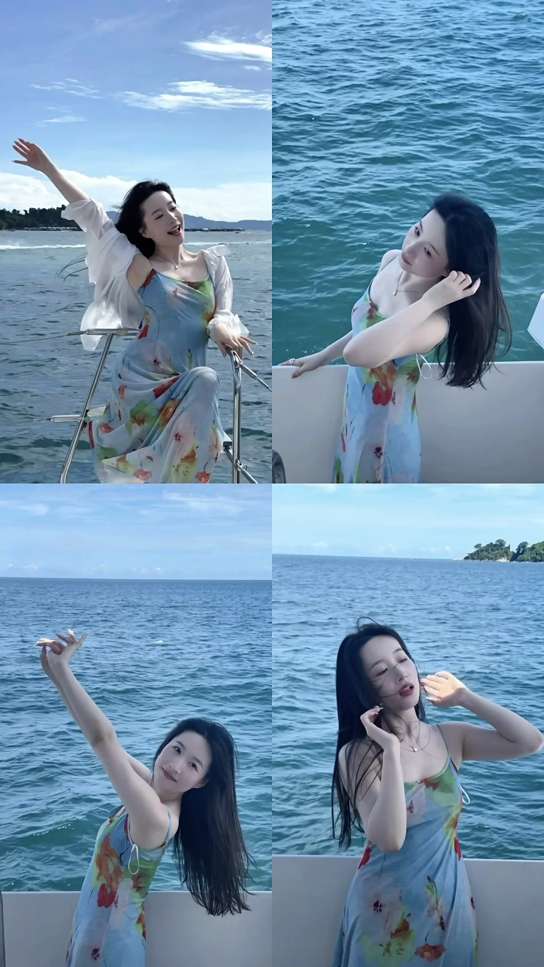 哇，她真的太适合海边了～