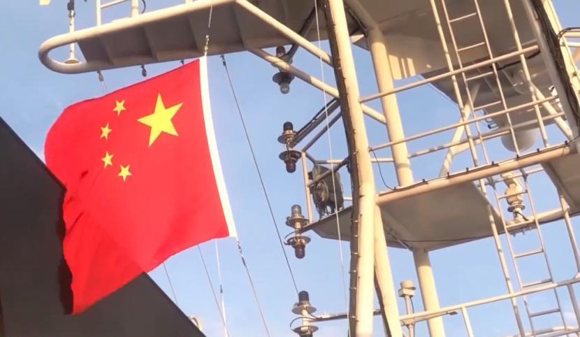 不要再说给黄岩岛填岛！2025年1月1日，新年的第一天，中国海警在黄岩岛举行升国