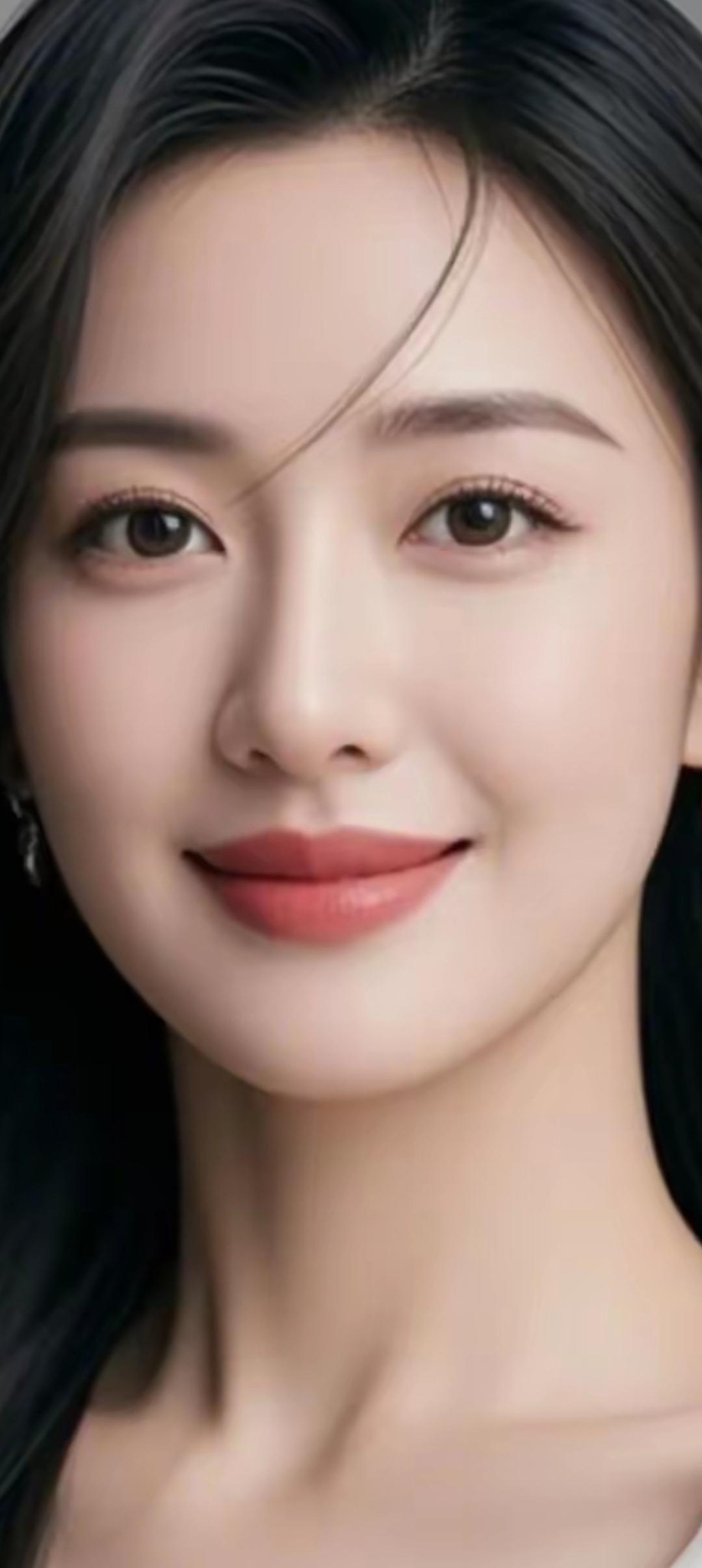 温柔甜美的微笑，散发着自然的光彩！