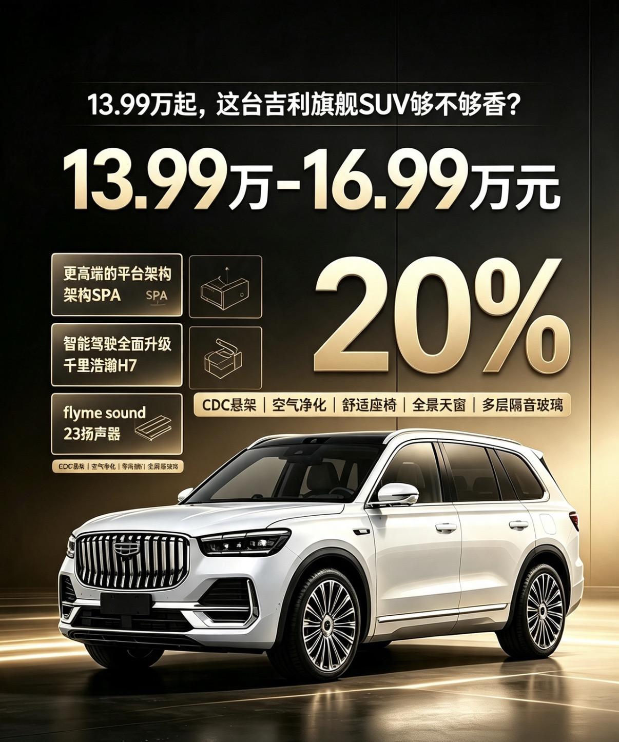 星越Lplus的定价直接给我整不会了，起步13万多的价位，配置直接给你拉满到越级