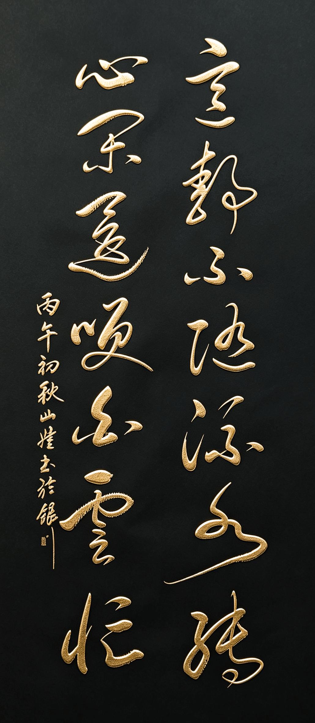 这幅作品，写尽了人内心最难得的从容安定。短短十四字，藏着通透的人生智慧！意