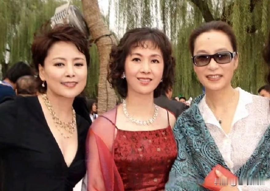 彼年，人到中年的知名女星龚雪、张瑜、奚美娟同框。龚雪与张瑜早在上世纪七十年代