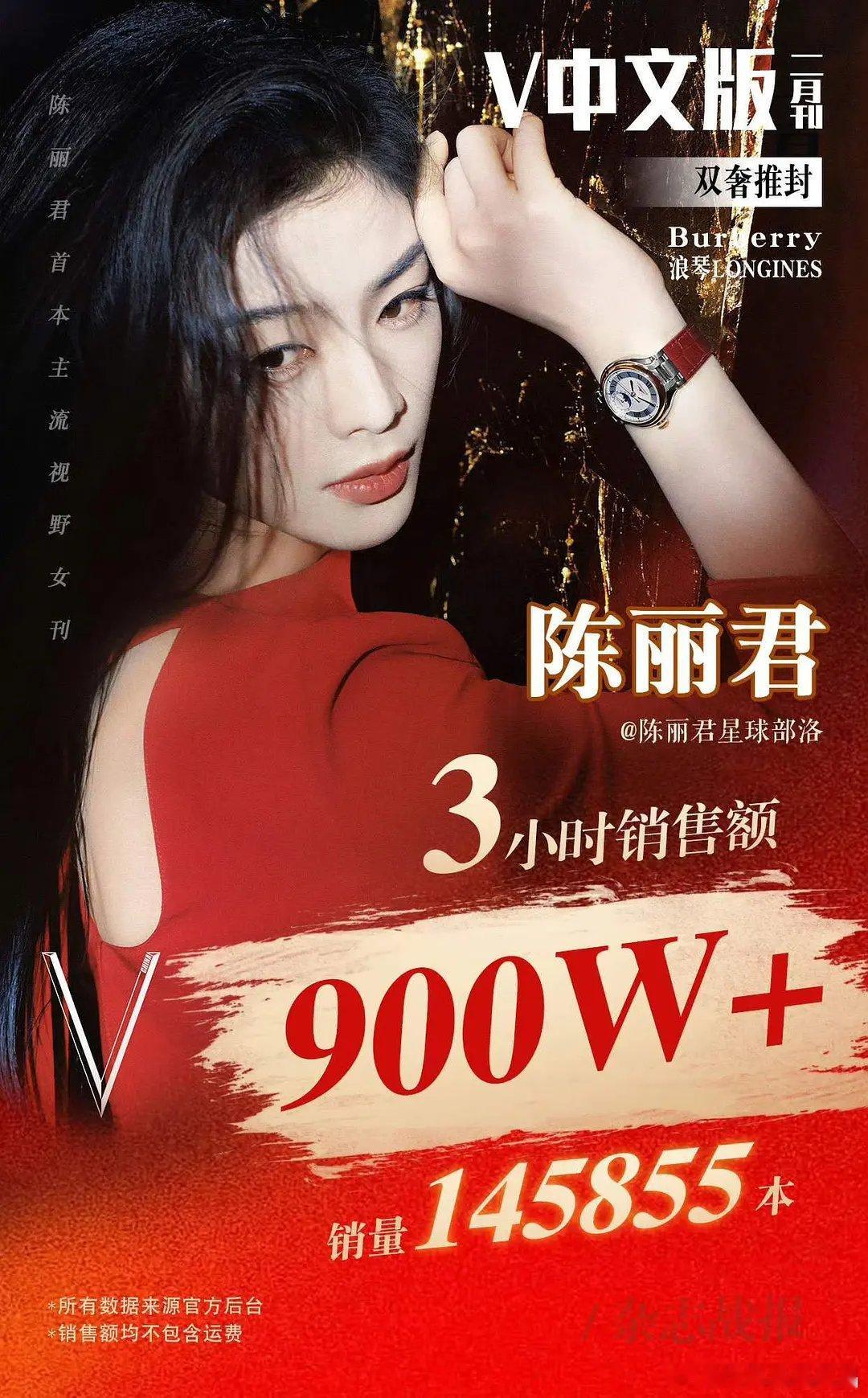 陈丽君V中文版3小时销售额900万+