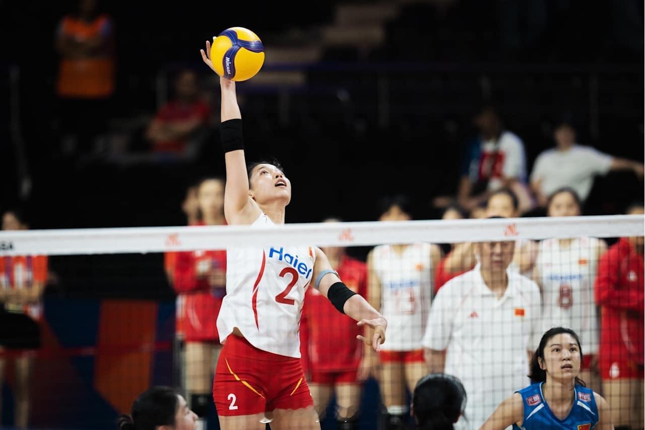 【国家女排联赛中国3-2苦胜德国取得四连胜】2026世界女排联赛中国女排vs德