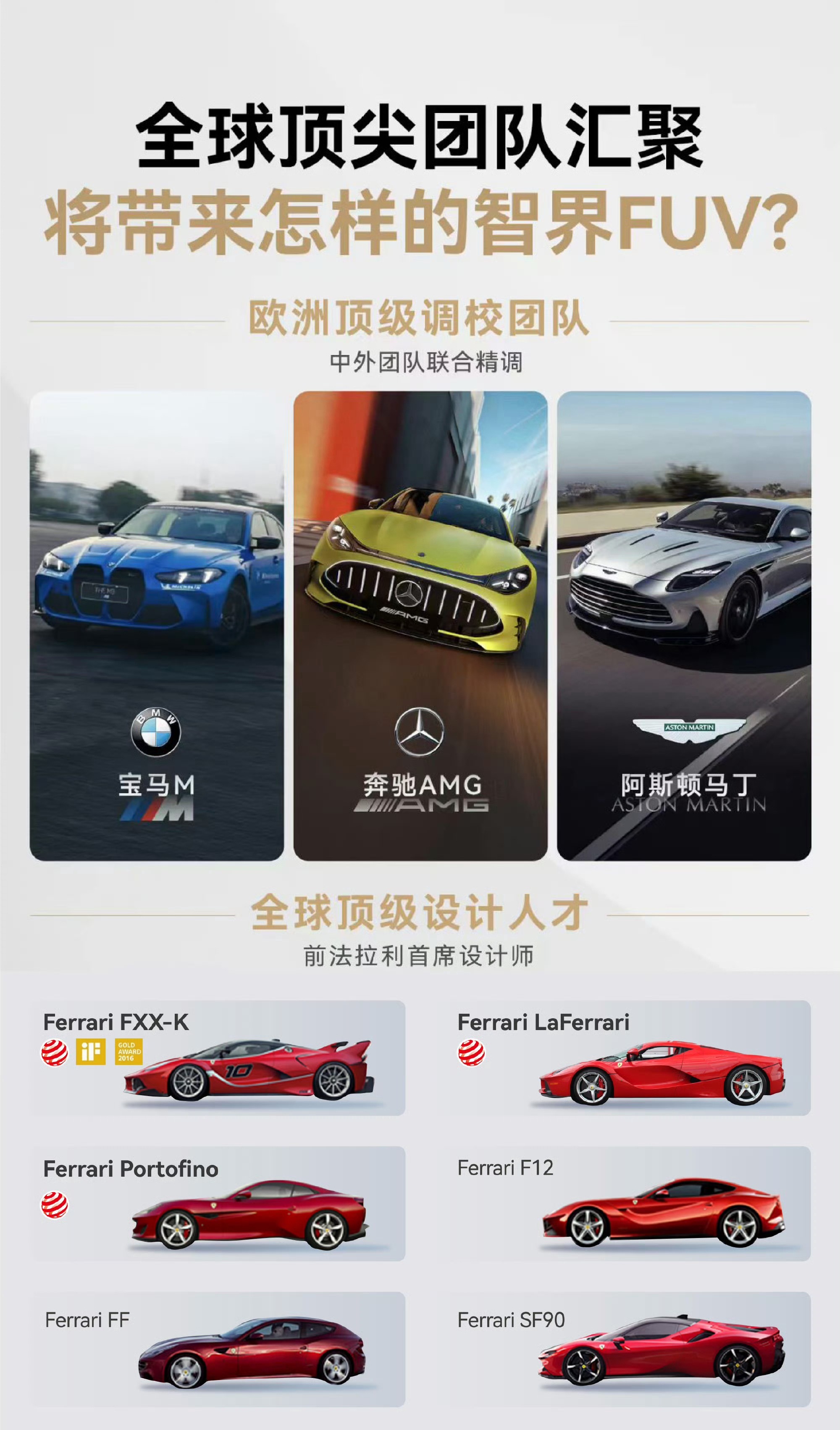 重磅官宣啊！宝马及阿斯顿马丁团队入驻智界全新车型采用低趴宽体超跑造型，兼顾超跑颜