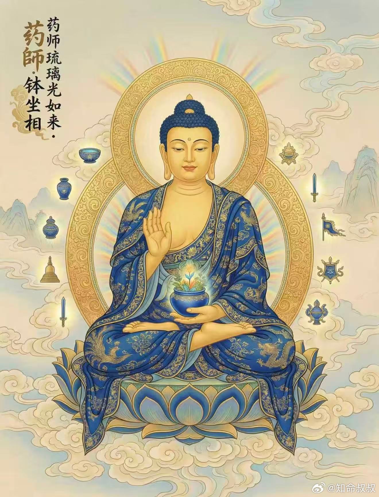 见佛祈福🙏愿佛光照亮人生路，贵人相助无拦阻，事业高升前途阔，金银财宝进家屋，家