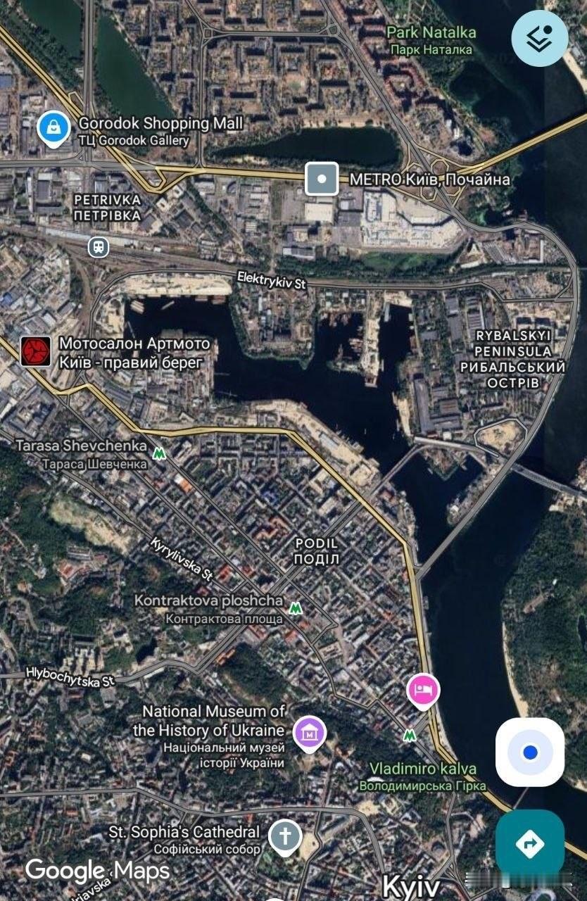 据Telegram监控频道消息，基辅波迪尔区的彼得罗夫卡铁路枢纽、河港、码头