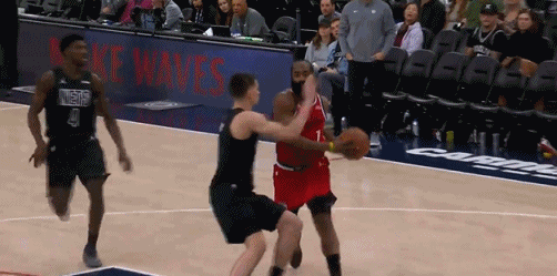 科林斯赛后谈哈登遭犯规后自己与篮网队的冲突：“这正是我的处事原则。每当我受到挑衅