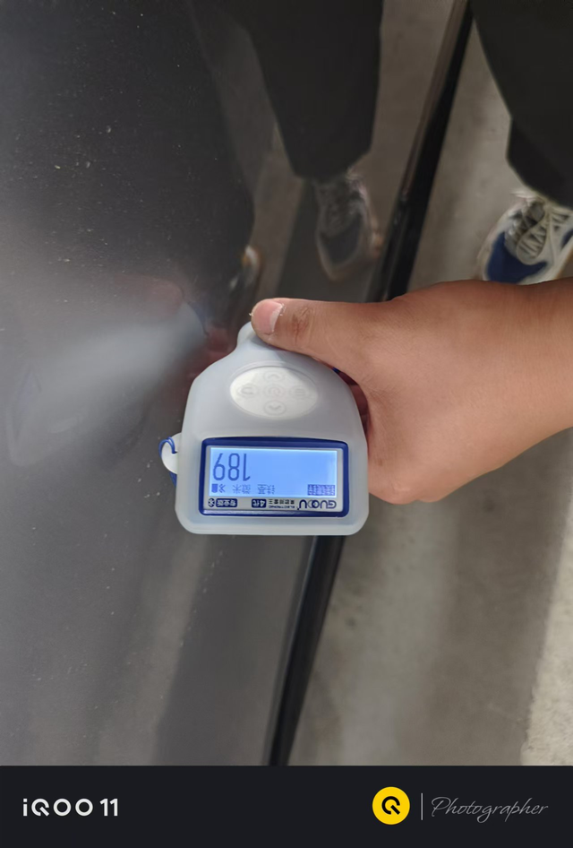 本来好高兴提车，结果搞成这样第一次买车没经验，提车请了师傅验车，检测出左前门喷