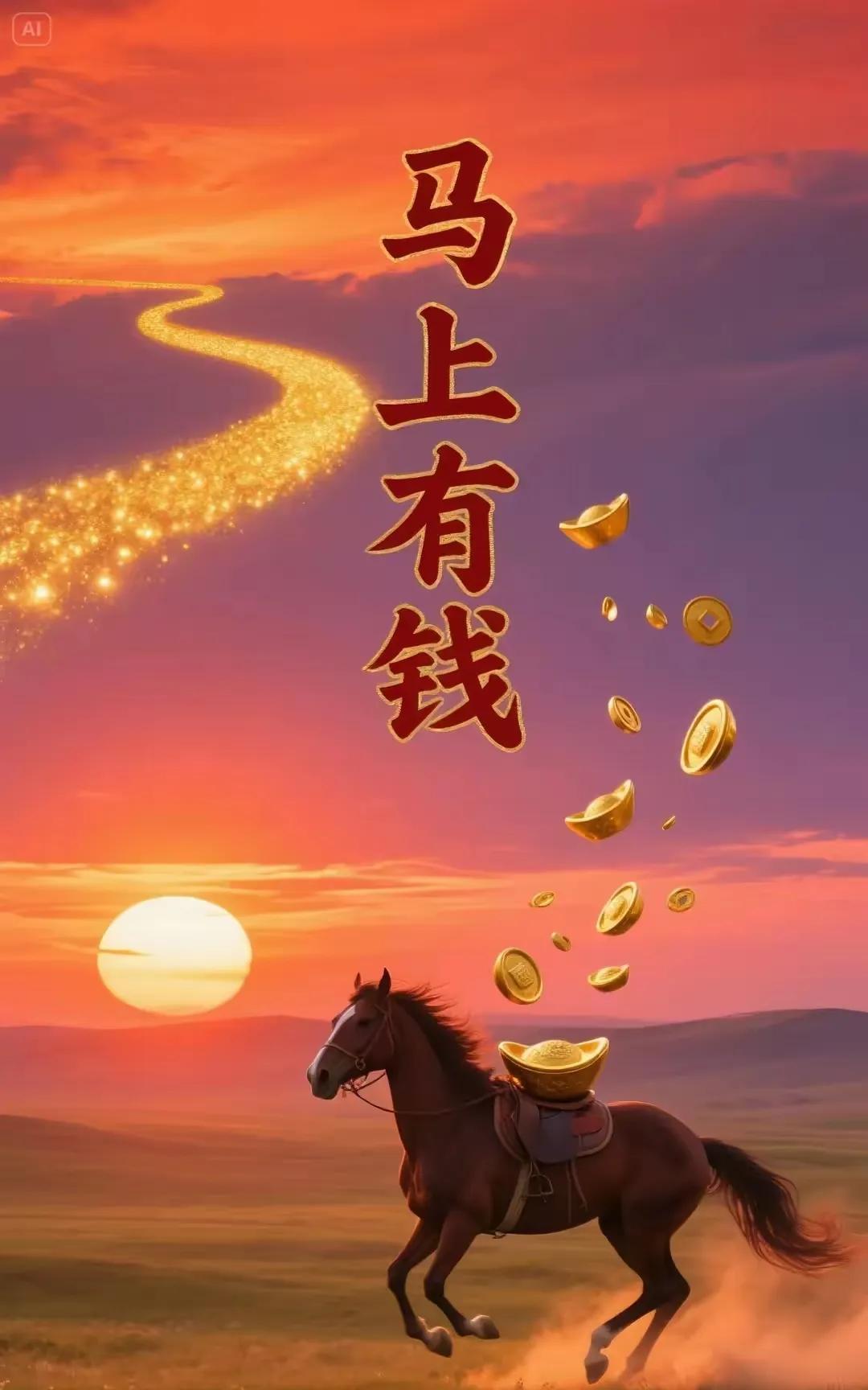 鸿运当头马上有钱