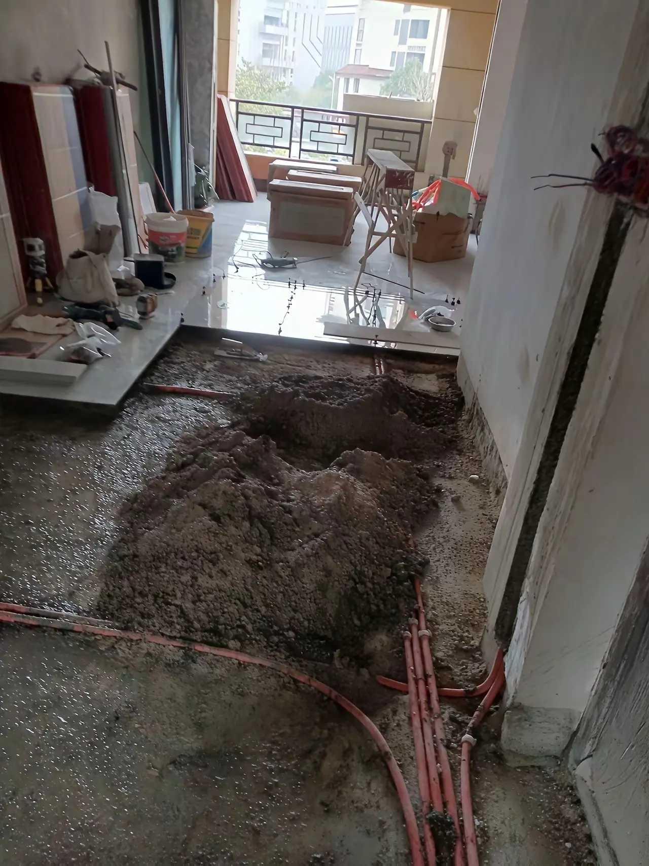 灰都拌好了，物业来不准干，咋整