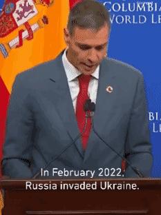西班牙首相桑切斯想不通，不解的对西方世界发问：“2022年2月，俄罗斯入侵乌克兰