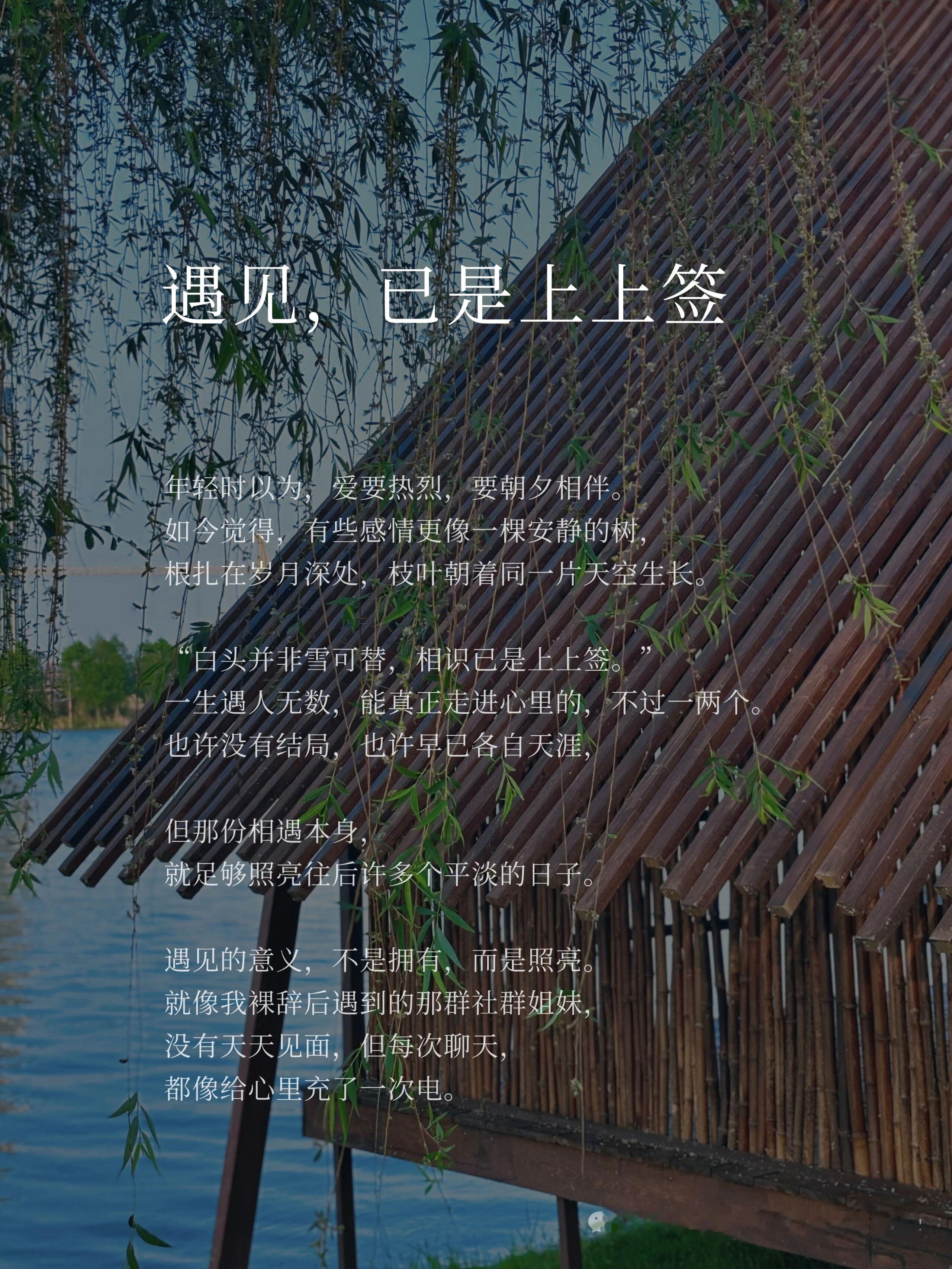 见与不见，都是想念杨绛先生说：有一种陪伴不在身边，却在心间慢慢懂了，有些人，不必