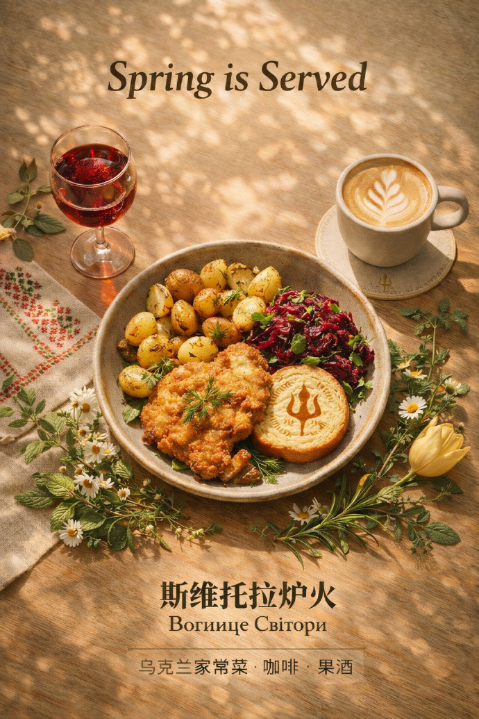 我的乌克兰家常菜餐厅地址，上一家定位地中海海鲜饭，经营一年左右关门。我让Gemi