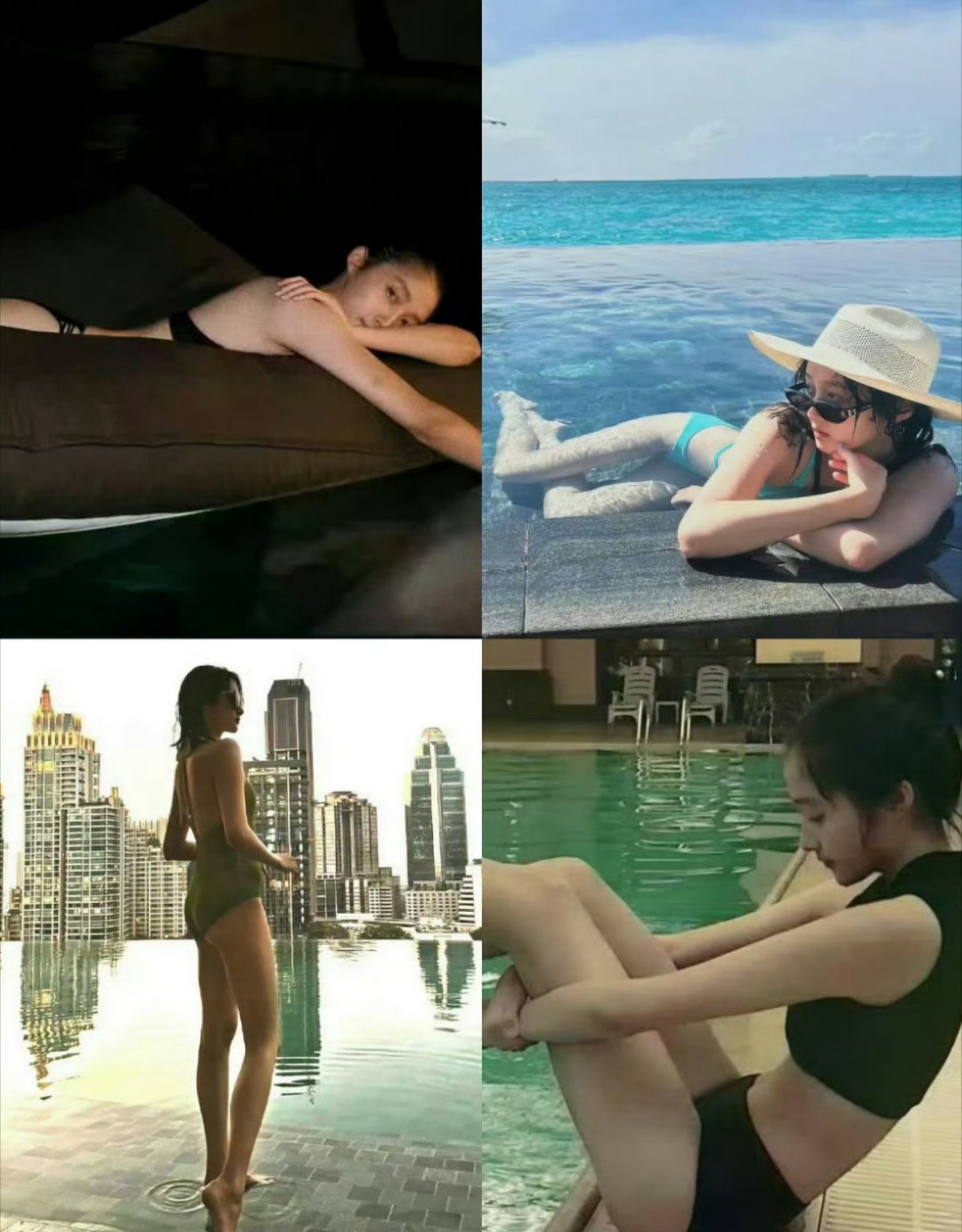 关晓彤美黑别人晒黑是为了显瘦，晓彤晒黑是为了练肌肉，格局一下就打开了。​​​