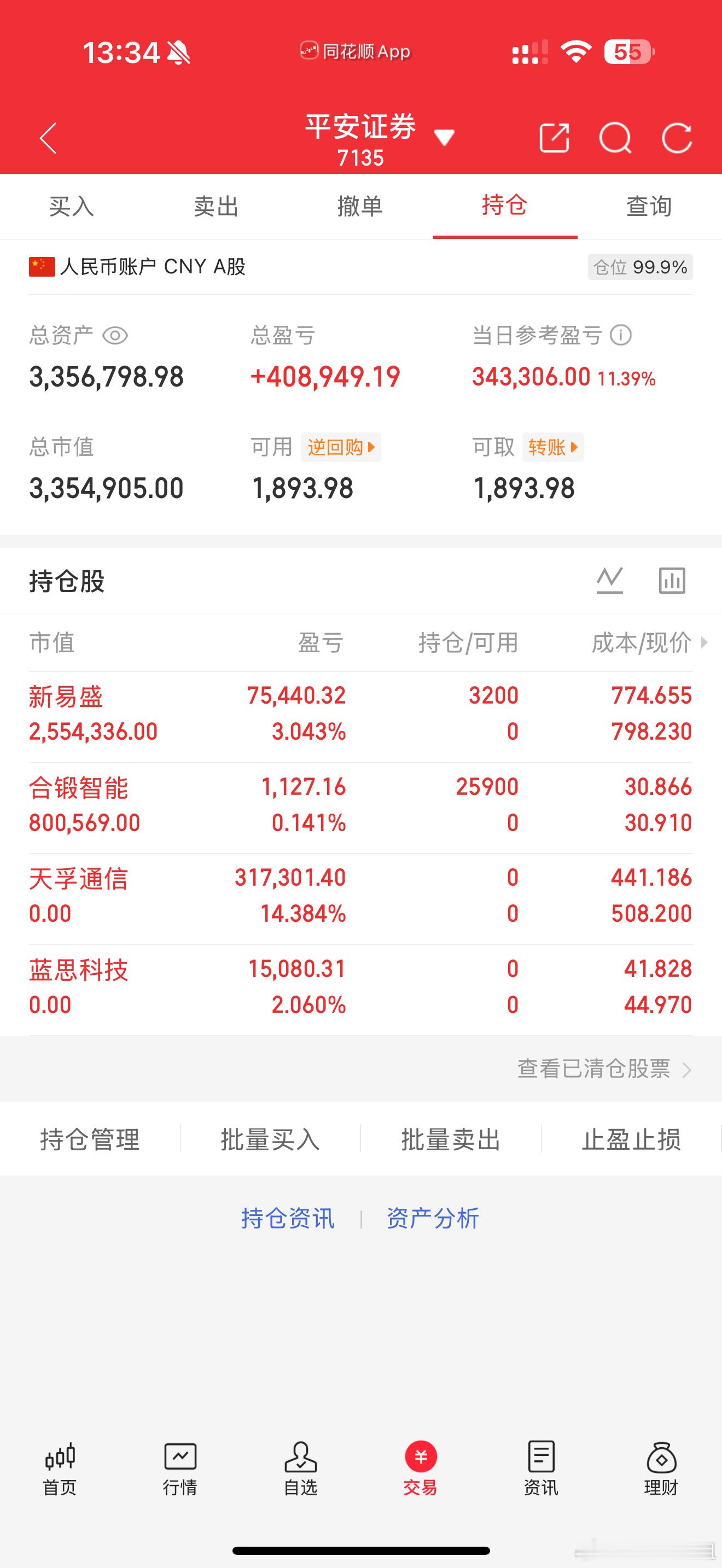 公布开仓了合锻智能