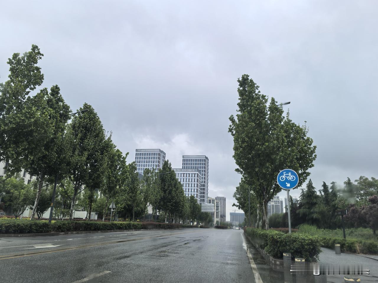 4月21日，谷雨时节。不凑巧，今天西安咸阳两地，早晨突降大雨。在路上等红绿灯时