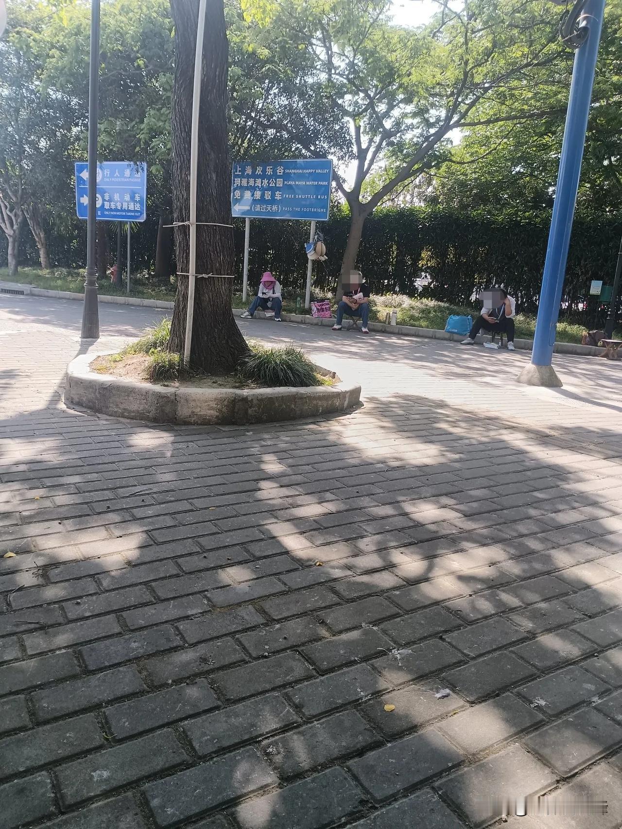 在上海靠这样的方式讨生活，真不知他们怎么活？[捂脸哭]佘山地铁站出口处有两块醒目